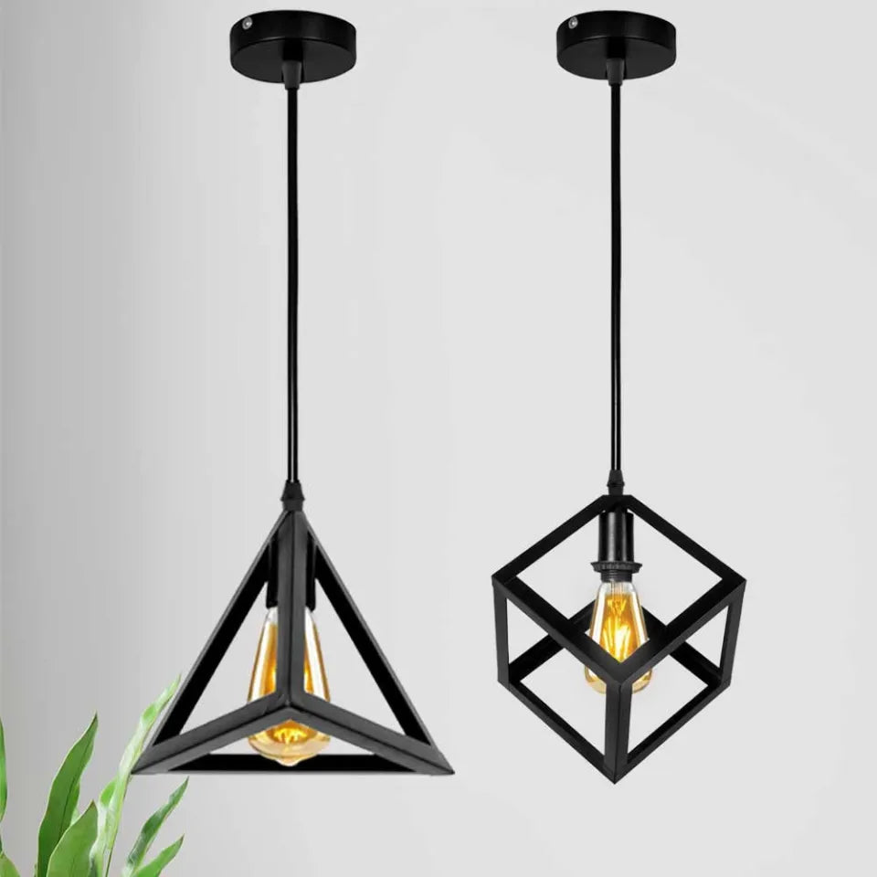 Triangle And Cube Hanging light