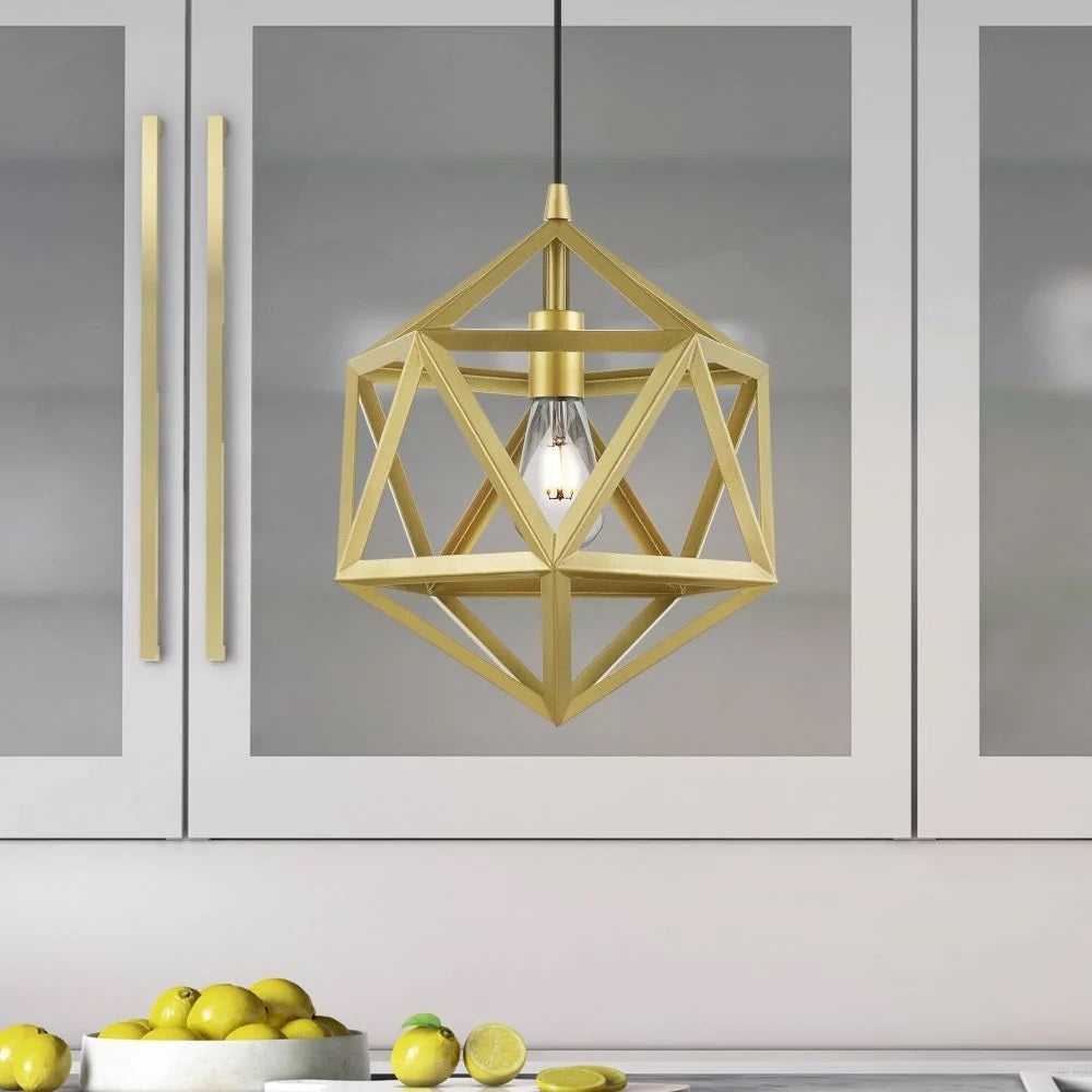 Hexagon Shape Hanging Lamp