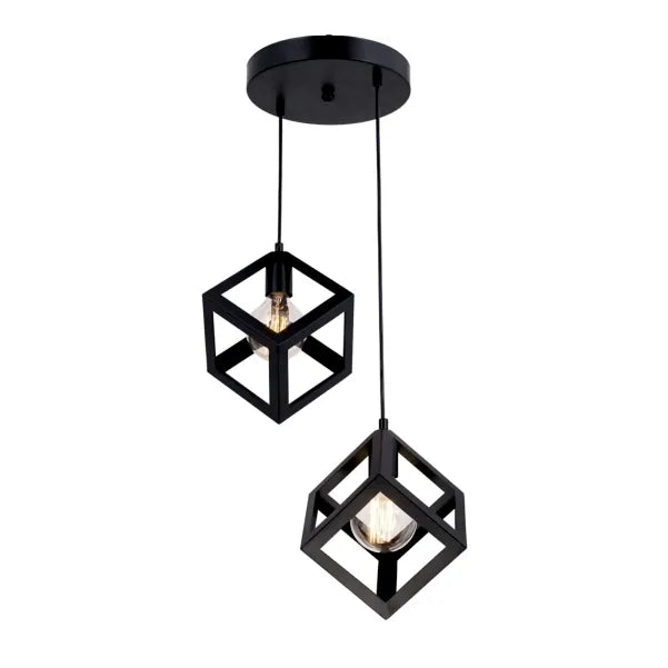 2 in 1 Cube Hanging light