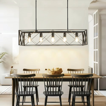 5-in-1 Metal Hanging Chandelier