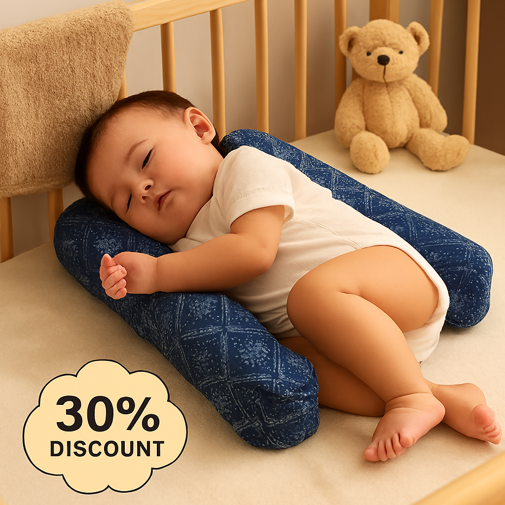 Soft Baby Pillow with Neck Support | Comfortable & Protective Sleep Cushion