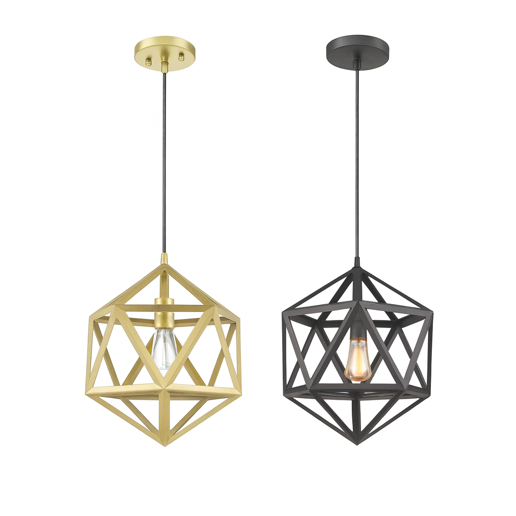 Hexagon Shape Hanging Lamp